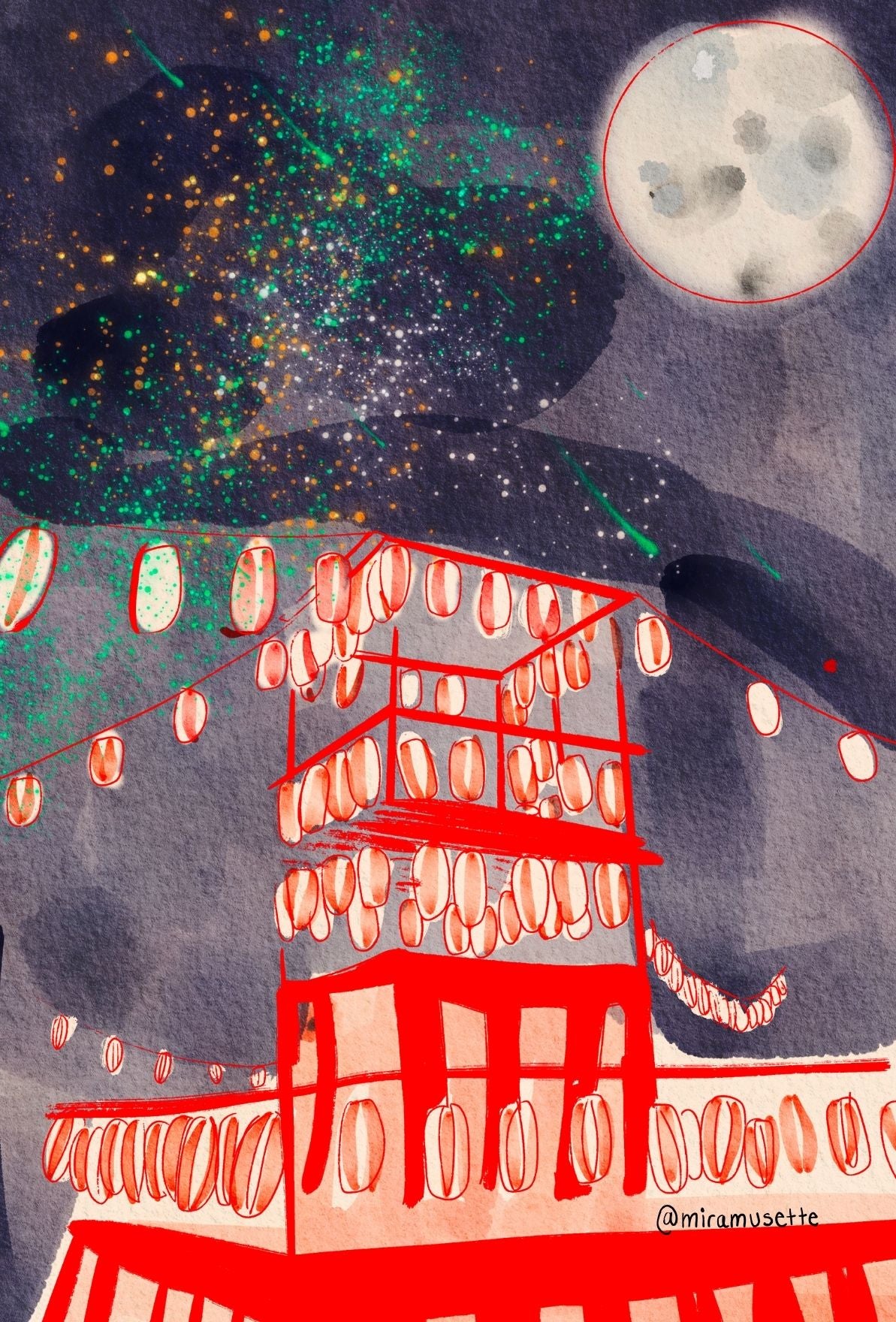 Shimokitazawa Day Postcard Art Print