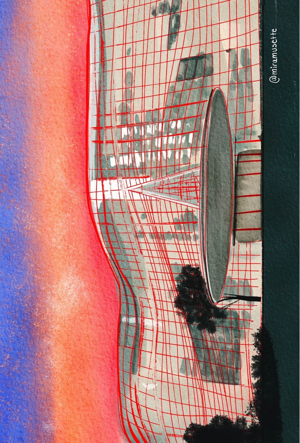 National Art Museum Day Postcard Art Print